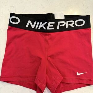 Nike Women's Red Athletic Shorts